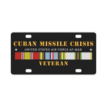 Load image into Gallery viewer, USAF - Cuban Missile Crisis w AFEM COLD SVC Classic License Plate
