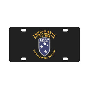 Army - SOF - 23rd ID - LRRP Classic License Plate