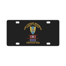 Load image into Gallery viewer, Army - 4th Cavalry Regiment - Vietnam War w PUC and VUA Classic License Plate
