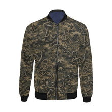 Load image into Gallery viewer, Bomber Jacket - Worn USN Nautical Camouflage Pattern
