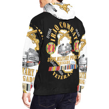Load image into Gallery viewer, Men&#39;s All Over Print Hoodie (USA Size) (Model H13) - Army - 89th Military Police Brigade - Iraq Combat Veteran - SSI - CAB, Br w IRAQ SVC X 300
