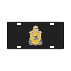 DUI - 102nd Armor Regiment wo Txt X 300 Classic License Plate