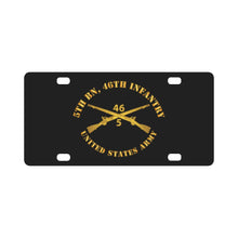 Load image into Gallery viewer, 5th Bn 46th Infantry Regt - Infantry Br Classic License Plate
