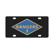 Load image into Gallery viewer, SSI - 3rd Ranger Battalion - Ranger Diamond - WWII X 300 Classic License Plate
