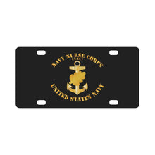 Load image into Gallery viewer, Navy - Navy Nurse Corps Pin w Txt Classic License Plate
