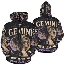 Load image into Gallery viewer, Gemini - Multitasking my personalities Men's All Over Print Hoodie (USA Size)
