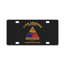 Load image into Gallery viewer, Army - SSI - 14th Armored Division w Name Tape - Liberators - US Army X 300 Classic License Plate
