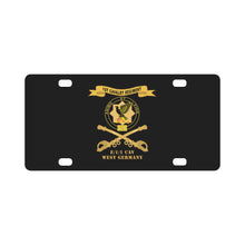 Load image into Gallery viewer, Army - 1st Cavalry Regiment w Ribbon - Br - E-1-1 CAV West Germany X 300 Classic License Plate

