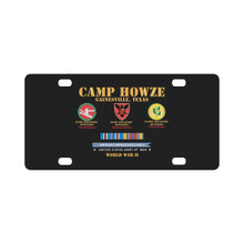 Load image into Gallery viewer, Army - Camp Howze - Gainesville, TX w SVC AMCAM - WWII X 300 Classic License Plate
