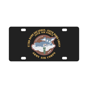 AAC - 873rd Bomb Squadron, 498th Bomb Group - 20th AAF X 300 Classic License Plate