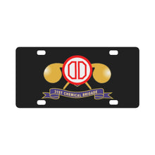 Load image into Gallery viewer, Army - 31st Chemical Brigade - SSI w Br - Ribbon X 300 Classic License Plate
