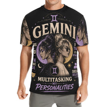 Load image into Gallery viewer, Gemini - Multitasking my personalities Men's All Over Print Crew Neck T-Shirt
