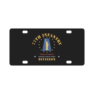 Army - 77th Infantry Division - Statue of Liberty X 300 Classic License Plate