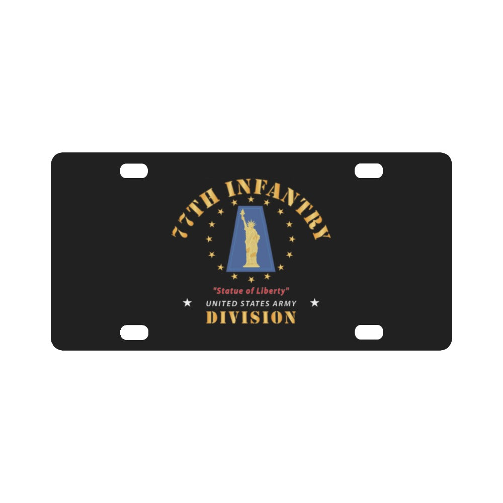 Army - 77th Infantry Division - Statue of Liberty X 300 Classic License Plate