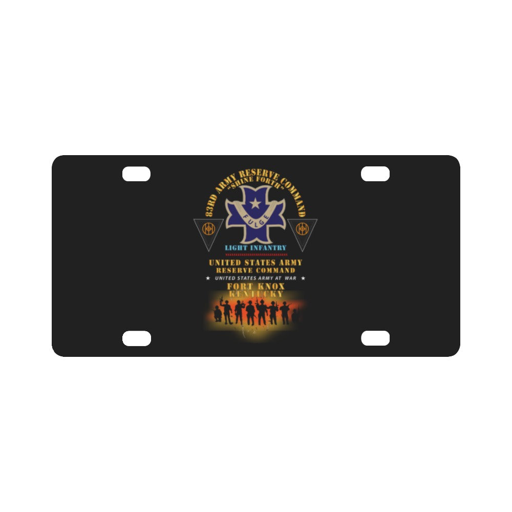 Army - 83rd ARCOM - Fort Knox, KY w DUI X 300 Classic License Plate ...