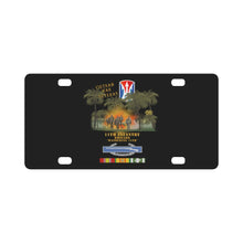 Load image into Gallery viewer, Army - 11th Light Infantry Brigade - Vietnam Jungle Patrol w Fire X 300 Classic License Plate
