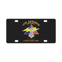 Load image into Gallery viewer, Army - DUI - 4th Armored Division - Breakthrough - US Army X 300 Classic License Plate

