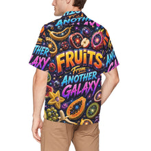 Load image into Gallery viewer, Fruits from another galaxy Men's All Over Print Hawaiian Shirt With Chest Pocket
