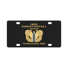 Load image into Gallery viewer, Army - Chief Warrant Officer - CW05 - Veteran - Flat - Eagle and Bar X 300 Classic License Plate
