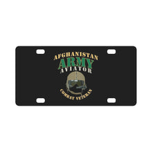 Load image into Gallery viewer, Army - ARMY - Aviator - Afghanistan War - Combat Vet X 300 Classic License Plate
