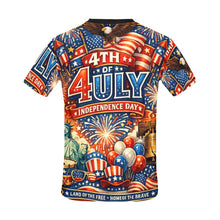 Load image into Gallery viewer, Independence Day Men's All Over Print Crew Neck T-Shirt
