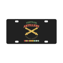 Load image into Gallery viewer, Army - Artillery - Vietnam - Combat Vet Classic License Plate
