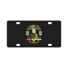 Load image into Gallery viewer, Vietnam Combat Veteran w D Troop - 17th Cav - 199th Inf Bde W SVC Classic License Plate
