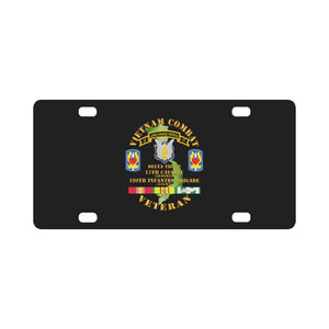 Vietnam Combat Veteran w D Troop - 17th Cav - 199th Inf Bde W SVC Classic License Plate