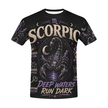 Load image into Gallery viewer, Scorpio - deep waters run dark Men's All Over Print Crew Neck T-Shirt
