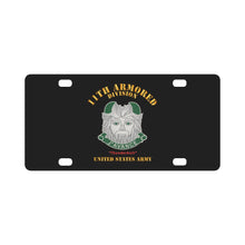 Load image into Gallery viewer, Army - DUI - 11th Armored Division - Thunderbolt - US Army X 300 Classic License Plate
