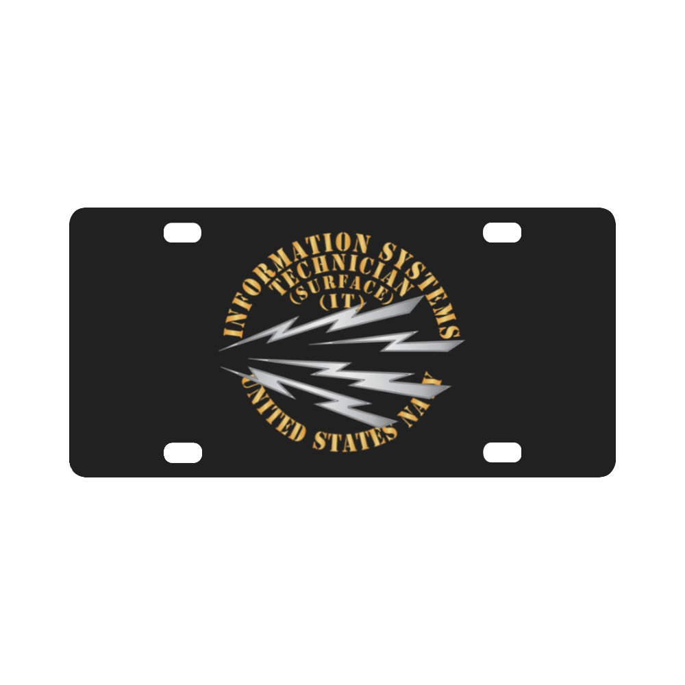 Navy - Rate - Information Systems Technician - Surface X 300 Classic License Plate