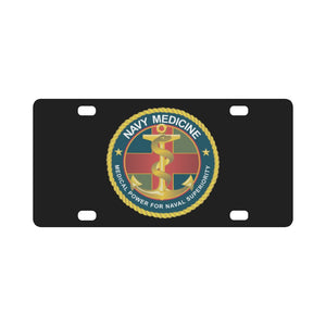 Navy Medicine - Medical Power for Naval Superiority wo Txt X 300 Classic License Plate