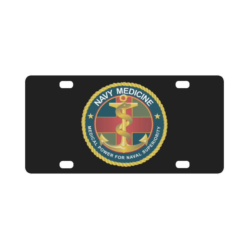 Navy Medicine - Medical Power for Naval Superiority wo Txt X 300 Classic License Plate