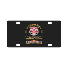 Load image into Gallery viewer, Army - 864th Eng Bn - Enduring Freedom Veteran w AFGHAN SVC Classic License Plate

