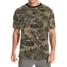 Load image into Gallery viewer, Desert Convoy Camouflage Pattern Men's All Over Print Crew Neck T-Shirt

