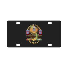 Load image into Gallery viewer, Army - Vietnam Combat Vet - 2nd Bn, 505th Infantry Regiment, 3rd Bde 82nd Airborne Div w DUI - BR Classic License Plate
