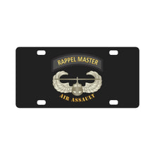 Load image into Gallery viewer, Army - Rappel Master Tab w Air Assault Badge Classic License Plate
