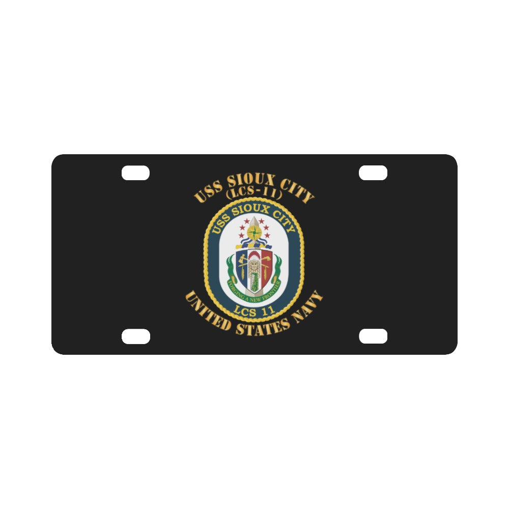 Navy - USS Sioux City (LCS-11) X 300 Classic License Plate