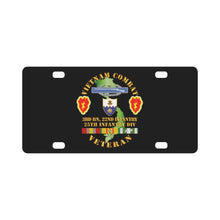 Load image into Gallery viewer, Army - Vietnam Combat Infantry Veteran w 3rd Bn 22nd Inf - 25th ID Classic License Plate
