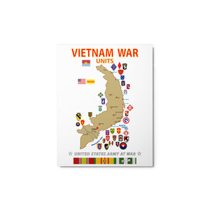 Glossy Metal prints - Map - Vietnam Units  X 300