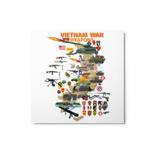 Load image into Gallery viewer, Glossy Metal prints - Map - Vietnam Units -with Wpns - Equipment
