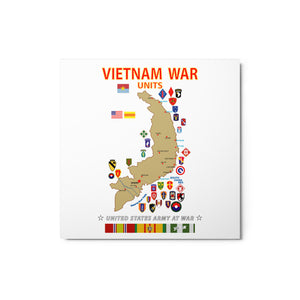 Glossy Metal prints - Map - Vietnam Units  X 300