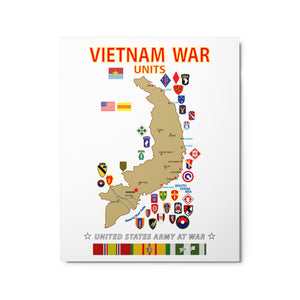 Glossy Metal prints - Map - Vietnam Units  X 300