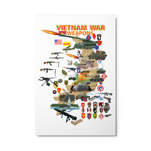 Load image into Gallery viewer, Glossy Metal prints - Map - Vietnam Units -with Wpns - Equipment
