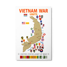 Load image into Gallery viewer, Glossy Metal prints - Map - Vietnam Units  X 300
