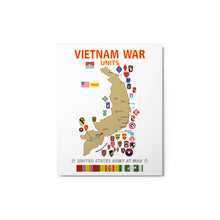 Load image into Gallery viewer, Glossy Metal prints - Map - Vietnam Units  X 300
