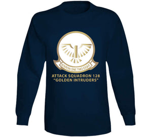 Attack Squadron 128 - Golden Intruders - White W Text X 300 T Shirt