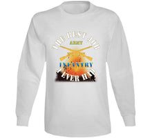 Load image into Gallery viewer, Army - The Best Job I Ever Had  - Infantry W White Txt - W Explode X 300 T Shirt
