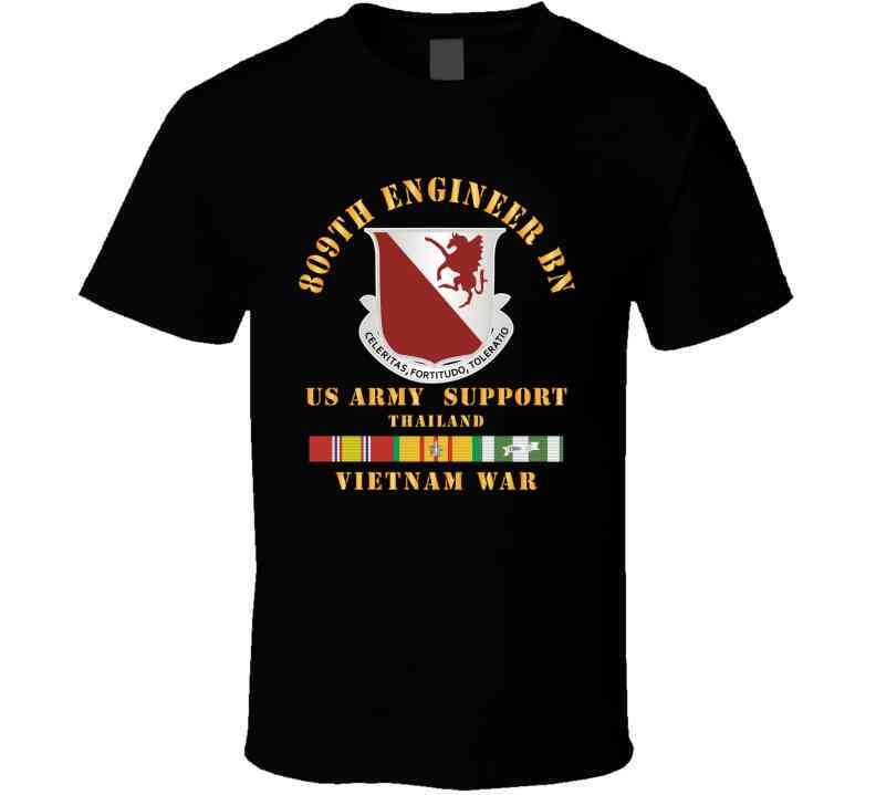 Army - 809th Engineer Bn - Thailand W Vn Svc X 300  Classic T Shirt, Crewneck Sweatshirt, Hoodie, Long Sleeve