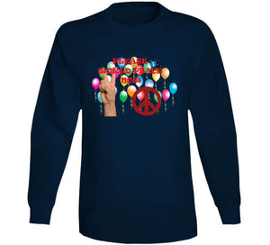 Army - Please World Peace Now W Peace Sign, Hand - Balloons X 300 Classic T Shirt, Crewneck Sweatshirt, Hoodie, Long Sleeve